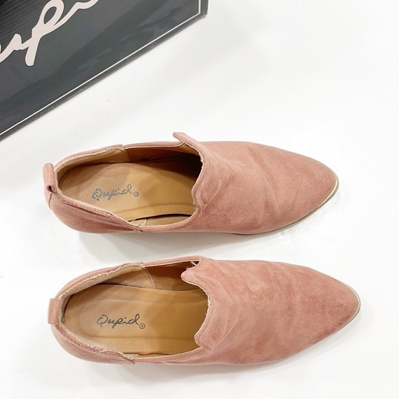 Qupid mauve suede ankle booties - Picture 6 of 8